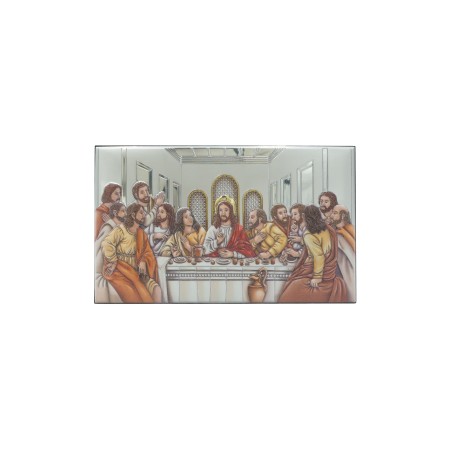 Última Ceia Bilaminada Colorida 20x12cm Última Ceia Bilaminada Colorida 20x12cm