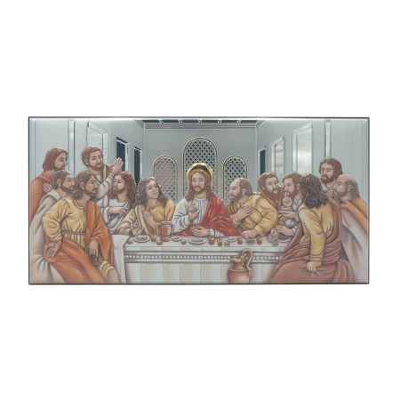 Última Ceia Bilaminada Colorida 39x19cm