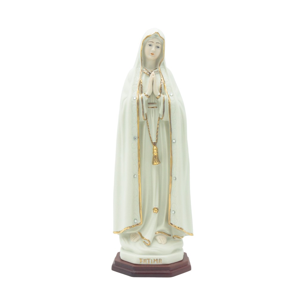 Nossa Senhora de Fátima C/ Brilhantes S/ Coroa 30cm
