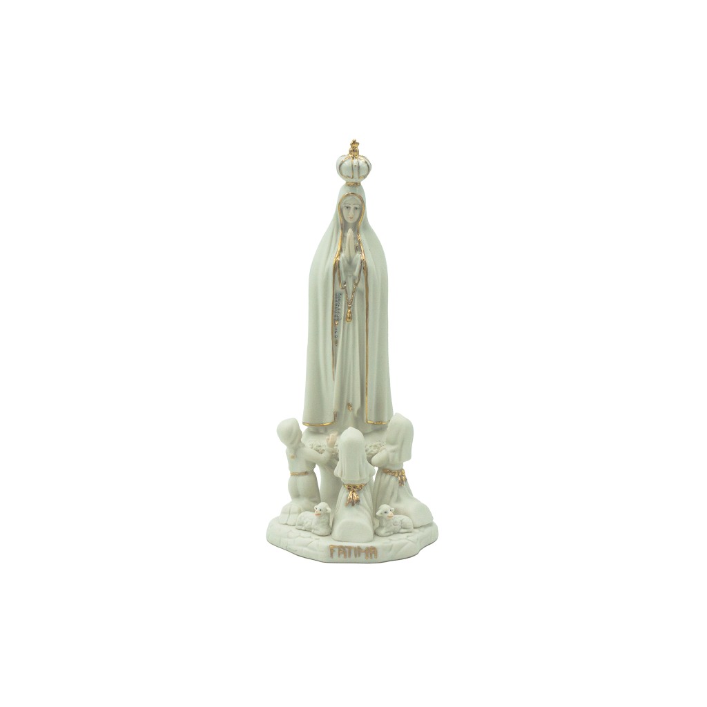 Aparição de Fátima Porcelana S/ Base 21cm
