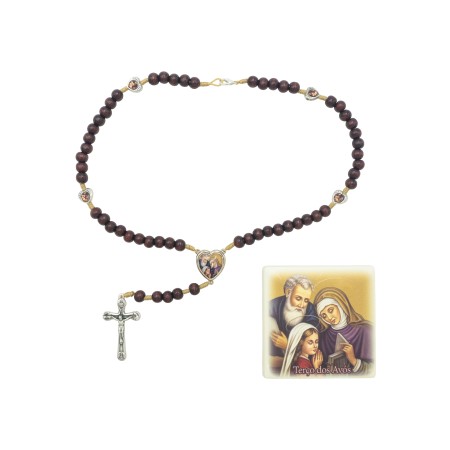 Terço dos Avós C/ Oração e Cx. Ilustrada Terço dos Avós C/ Oração e Cx. Ilustrada