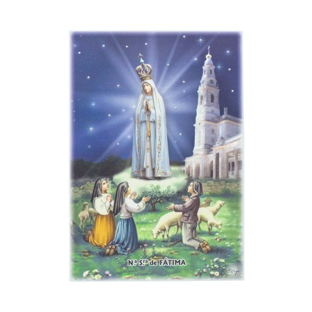 Quadro/ Placa C/ Aparição e Santuário Color. 23x33cm Quadro/ Placa C/ Aparição e Santuário Color. 23x33cm