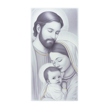 Placa C/ Sagrada Família P/B 24x47.5cm