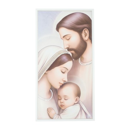 Quadro C/ Moldura Sagrada Família Color. 63x33cm