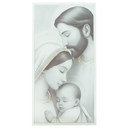 Quadro C/ Moldura Sagrada Família P/B 63x30cm Quadro C/ Moldura Sagrada Família P/B 63x30cm