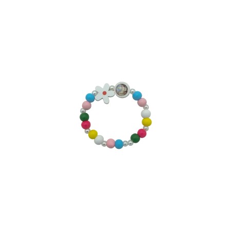 Pulseira Madeira de Criança C/ Fátima Div. Cores 