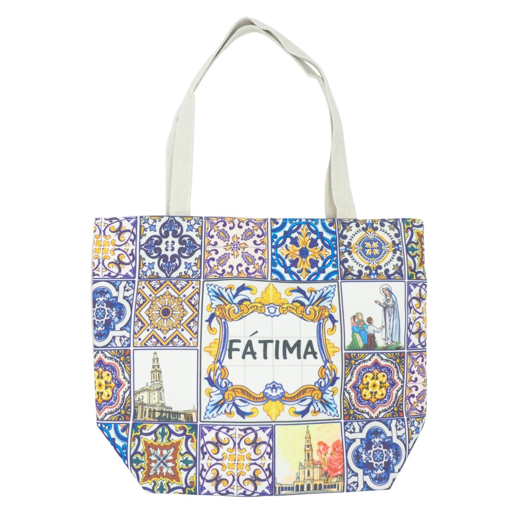 Bolsa C/ Aparição de Fátima Colorida e Santuário