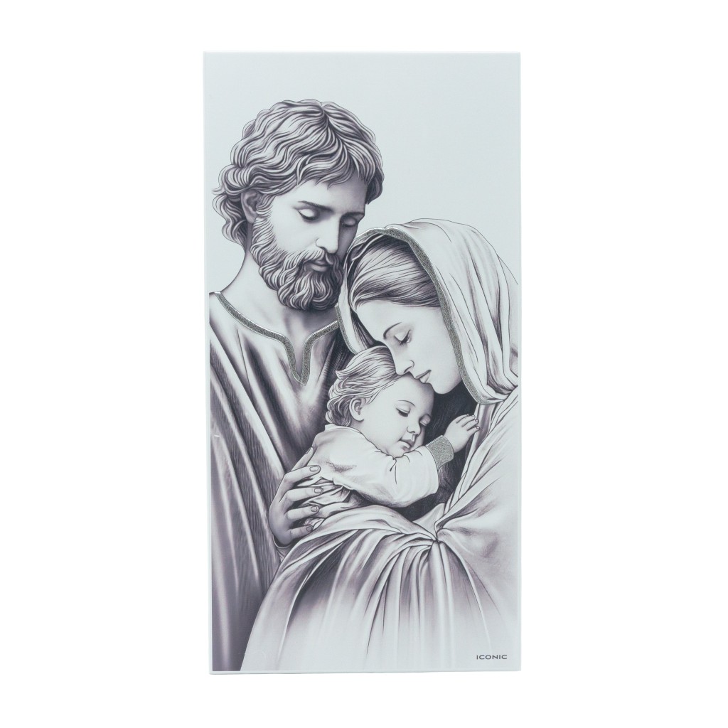 Placa C/ Sagrada Família P/B 16x32cm