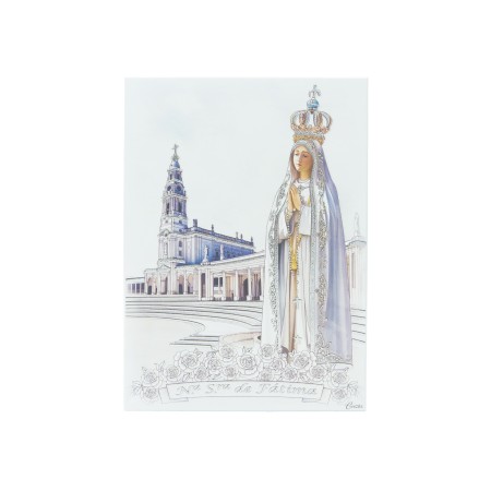 Placa C/ Coroada e Santuário Col. 23x32cm