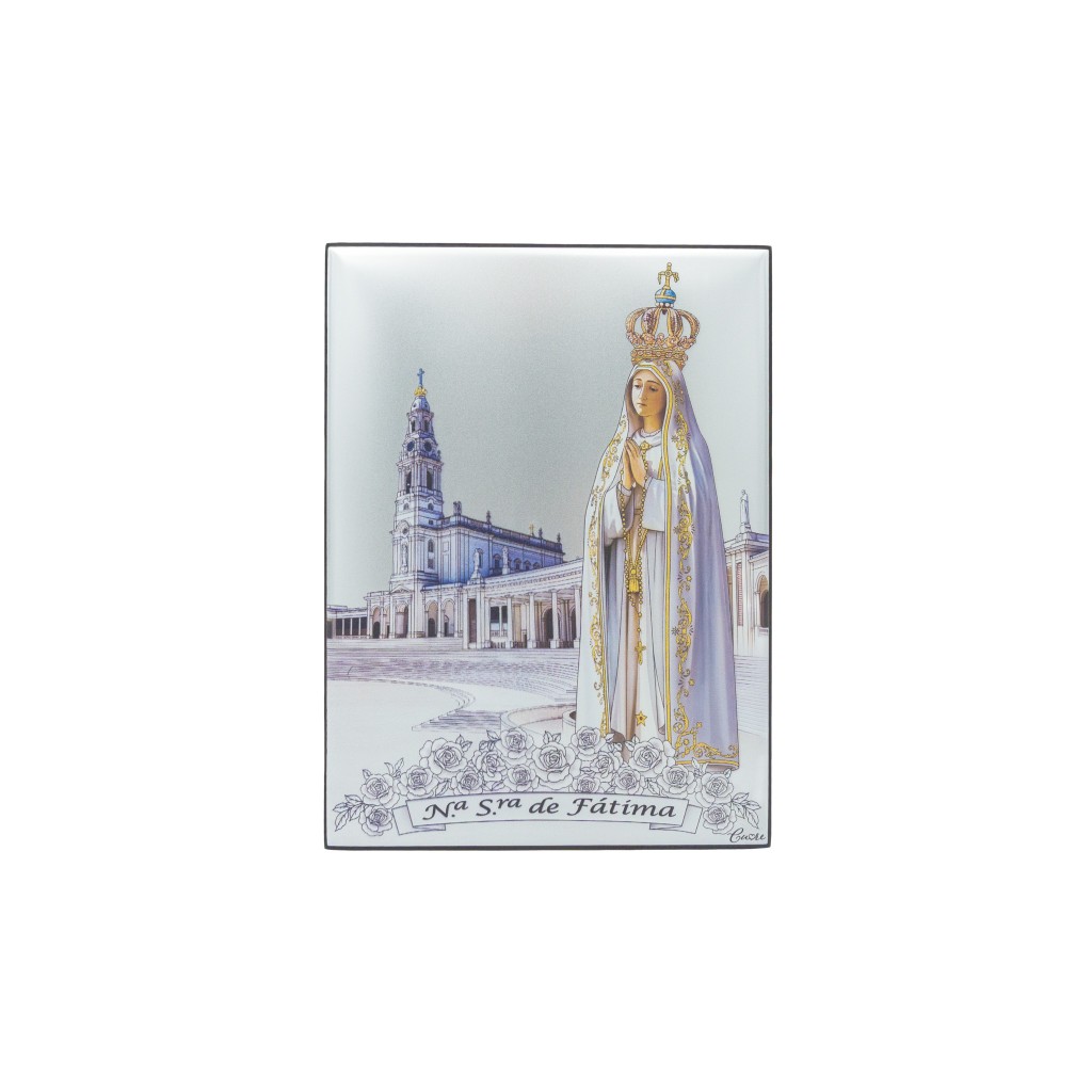Placa Bilaminada C/ Coroada e Santuário Col. 17x23cm