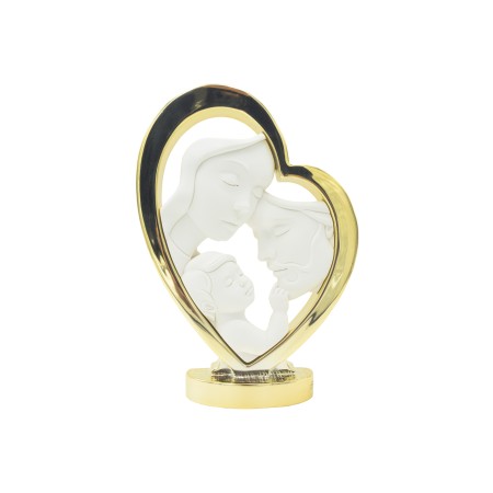 Família no Coração C/ Dourado 27cm Família no Coração C/ Dourado 27cm