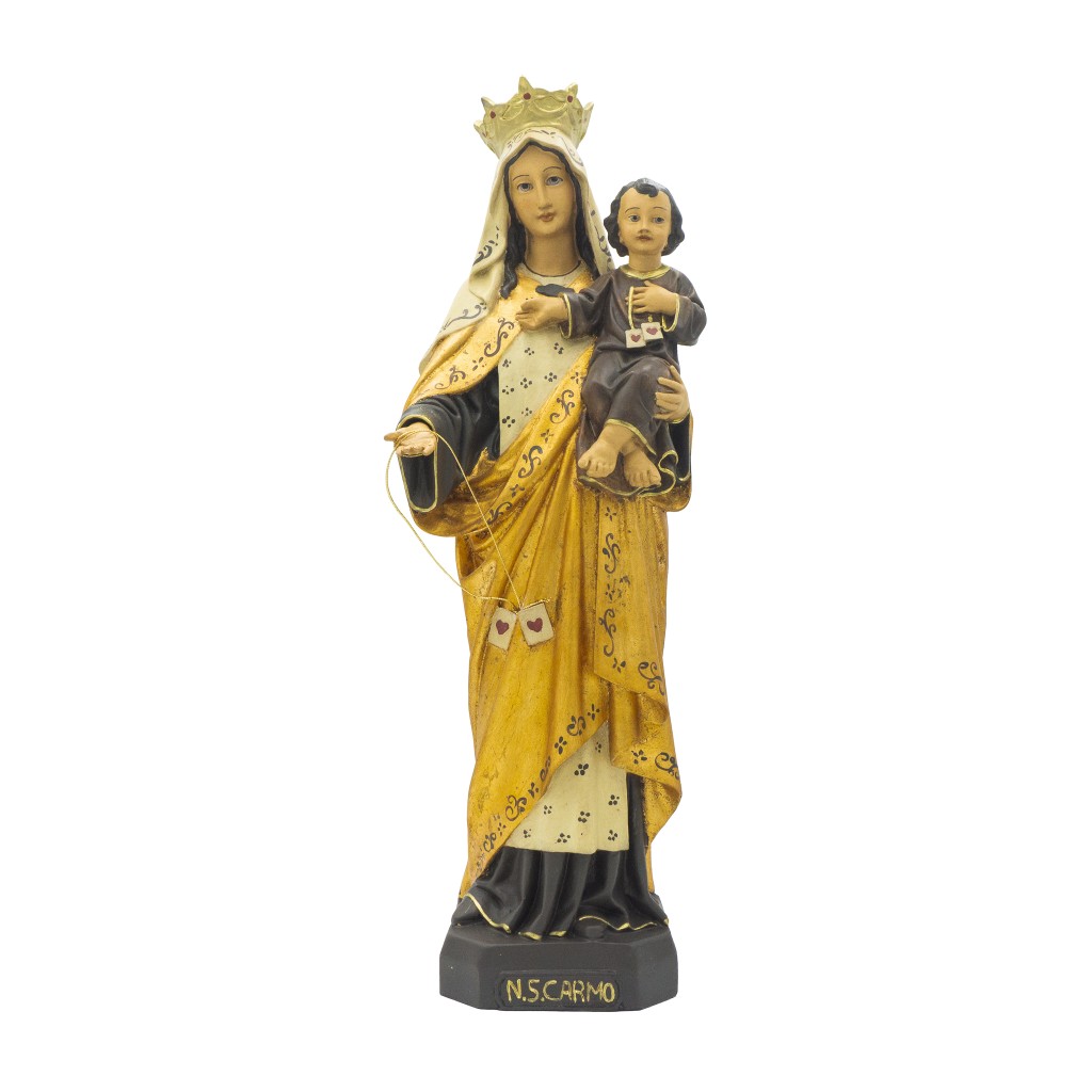 N. Sra do Carmo Ouro e Marfim 60cm