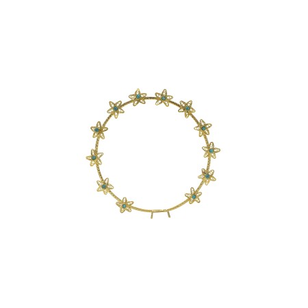 Aro 10cm C/ Pedras 12 Estrelas