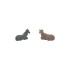 Conjunto de Animais Burro + Vaca 7x5cm