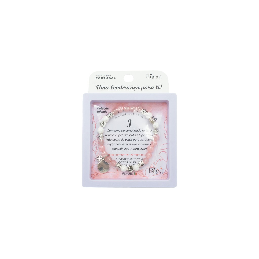 Pulseira das Pedras C/ Inicial Feminino