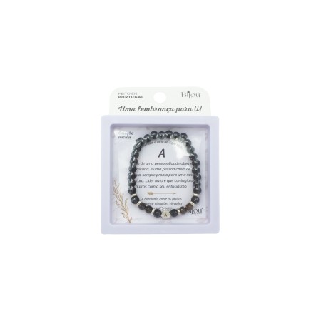 Pulseira das Pedras C/ Inicial Masculino Pulseira das Pedras C/ Inicial Masculino