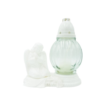 Candeeiro de Vidro C/ Anjo 25cm