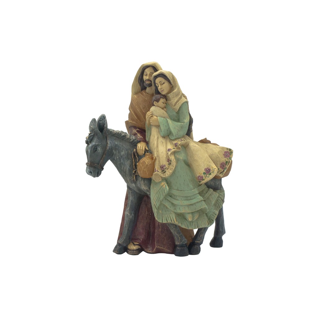 Fuga Para o Egipto Pintada à Mão 25cm