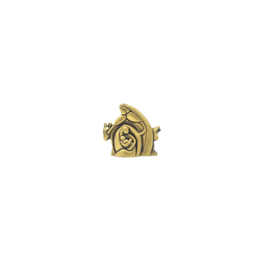 Presépio Estilizado Dourado 5x6cm