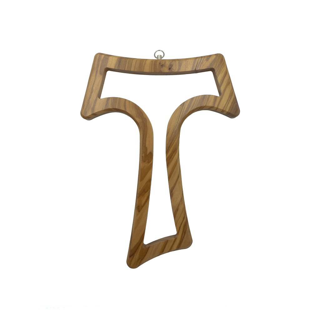 Cruz Tau em Madeira 24cm