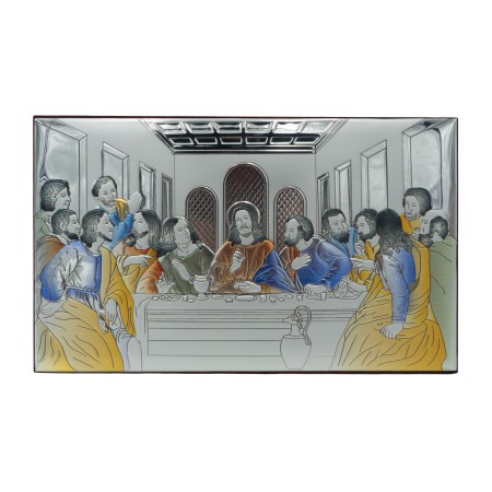 Placa Bilaminada C/ Última Ceia Col 21x35cm Placa Bilaminada C/ Última Ceia Col 21x35cm