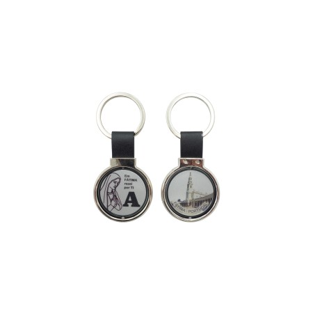 Chaveiro Rotativo C/ Inicial/N. Sra de Fátima Chaveiro Rotativo C/ Inicial/N. Sra de Fátima