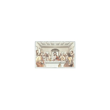 Placa C/ Última Ceia Colorida 13.5x9cm Placa C/ Última Ceia Colorida 13.5x9cm