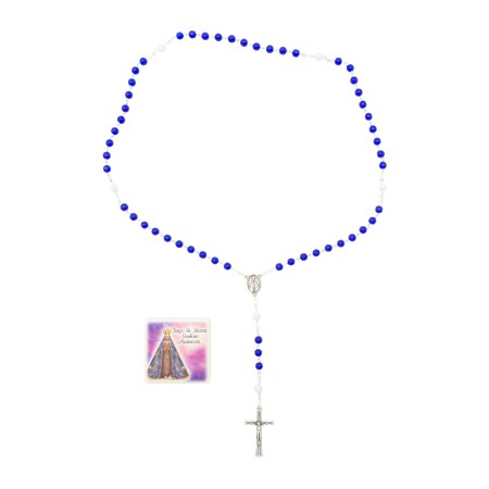 Terço Nª Sra Aparecida C/ Oração e Caixa Ilustrada