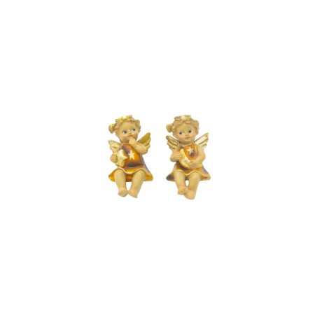 Anjos Sentados Pernas Suspensa Sortidos 10cm (J/2) Anjos Sentados Pernas Suspensa Sortidos 10cm (J/2)