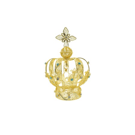 Coroa de Filigrana Metal nº 18 Com Pedras 8,8 cm de Diâmetro Coroa de Filigrana Metal nº 18 Com Pedras 8,8 cm de Diâmetro