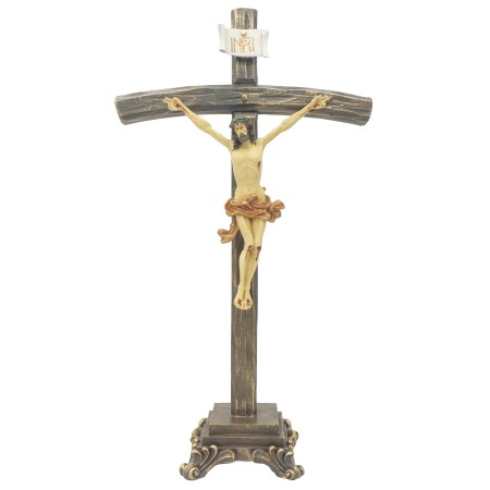 Cruz Marfinite C/ Cristo de Pousar 53x30cm