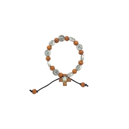 Pulseira Elástica em Madeira de Fátima Pulseira Elástica em Madeira de Fátima