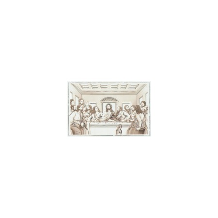 Placa C/ Última Ceia 13.5x9cm Placa C/ Última Ceia 13.5x9cm