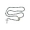 Terço de Fátima Hematite Cordão Preto