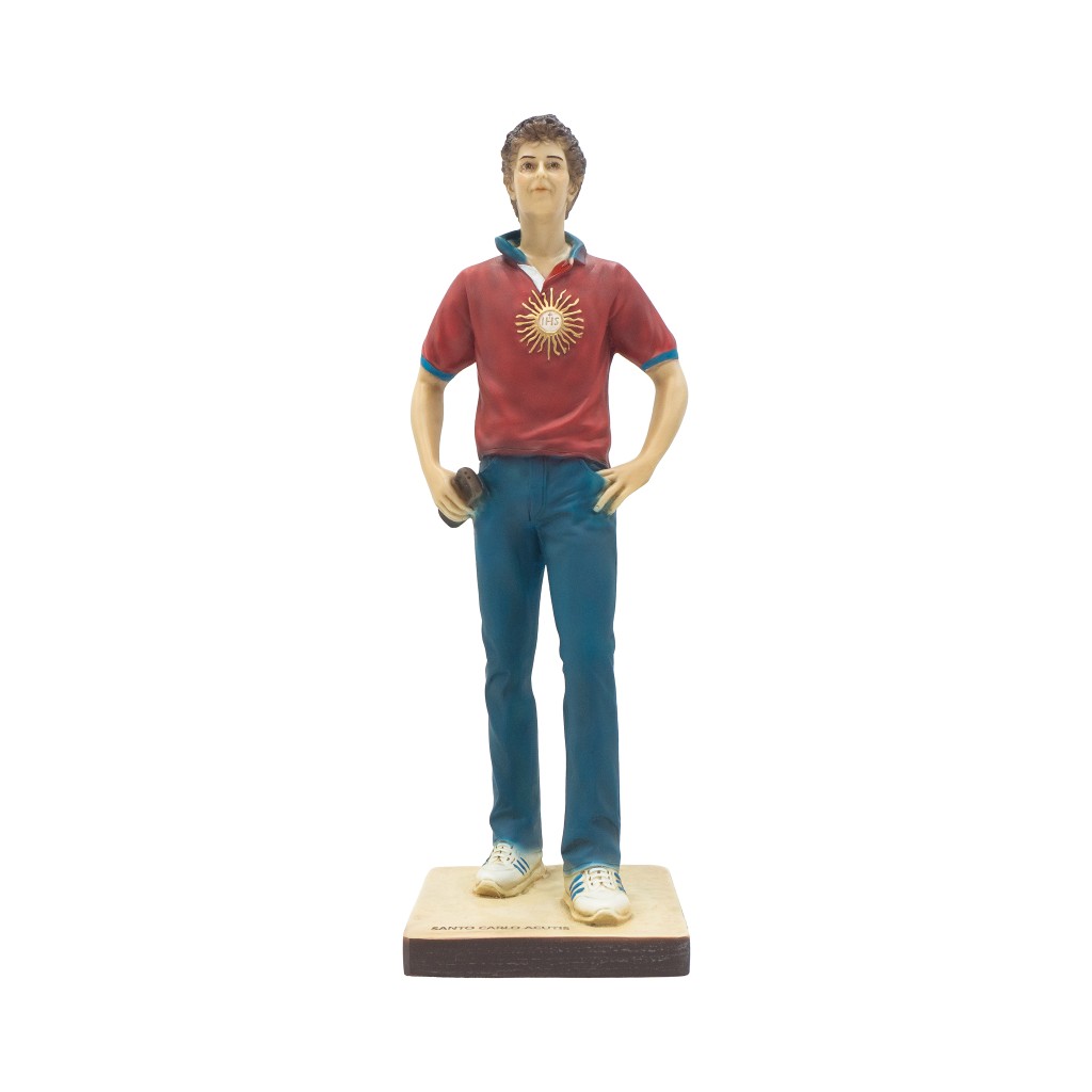 Santo Carlo Acutis Marfinite 35x11cm