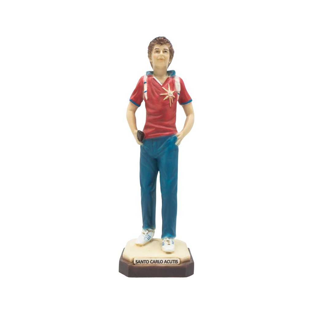 Santo Carlo Acutis Marfinite 33x10cm
