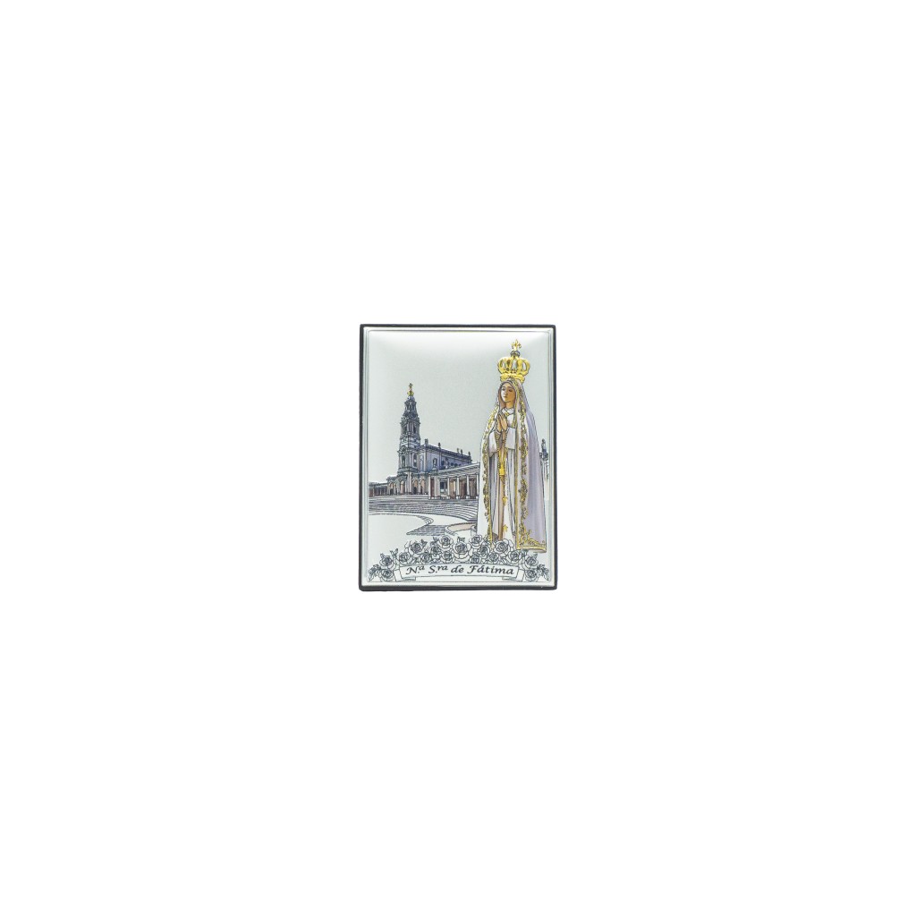 Placa Bilaminada C/ Coroada e Santuário Col. 7x10cm