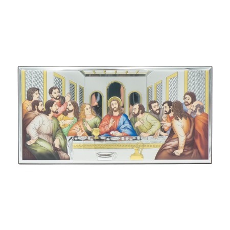 Última Ceia Bilaminada Colorida 36x18cm Última Ceia Bilaminada Colorida 36x18cm
