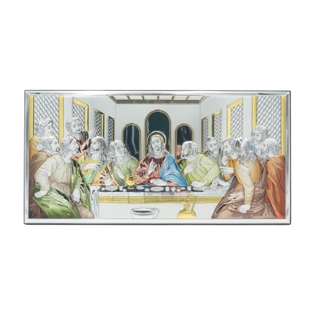 Última Ceia Bilaminada Colorida 36x18cm Última Ceia Bilaminada Colorida 36x18cm