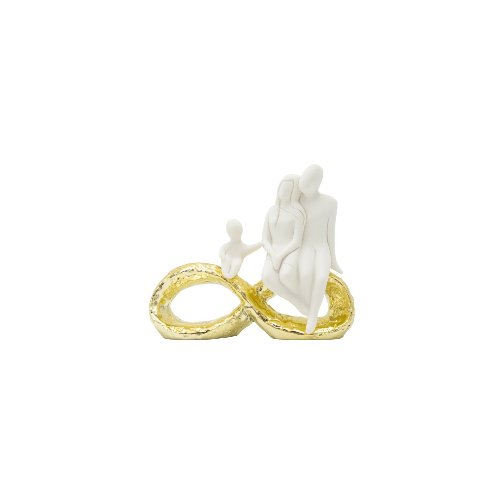 Infinito Dourado C/ Família 14x12cm