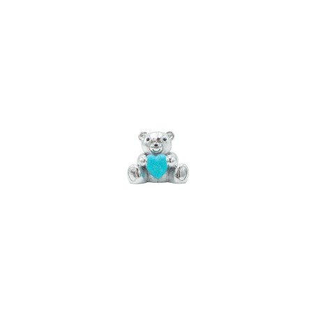 Urso do Amor Argentado C/ Azul 5x3cm Urso do Amor Argentado C/ Azul 5x3cm
