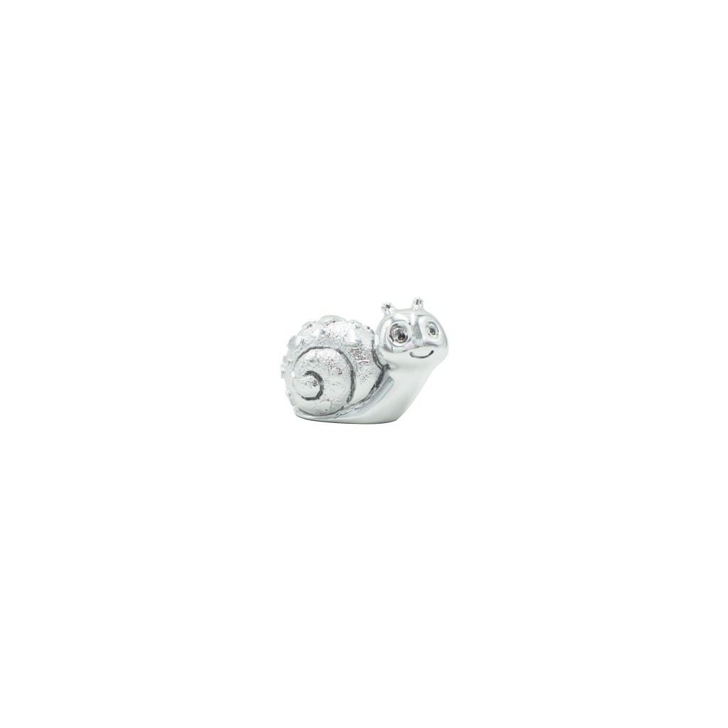 Caracol Argentado 5x3cm