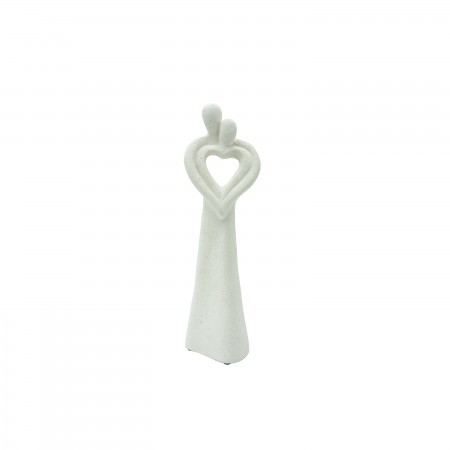 Casal Coração Braços Baixo  Pó de Pedra