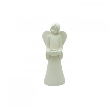 Anjo T- Light  de Pó de Pedra 40cm