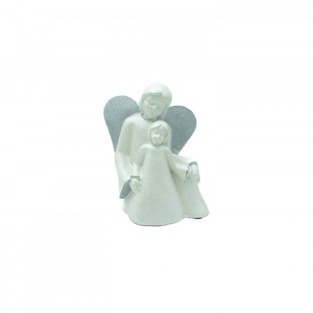 Anjo C/  1 Menino em  Pó de Pedra