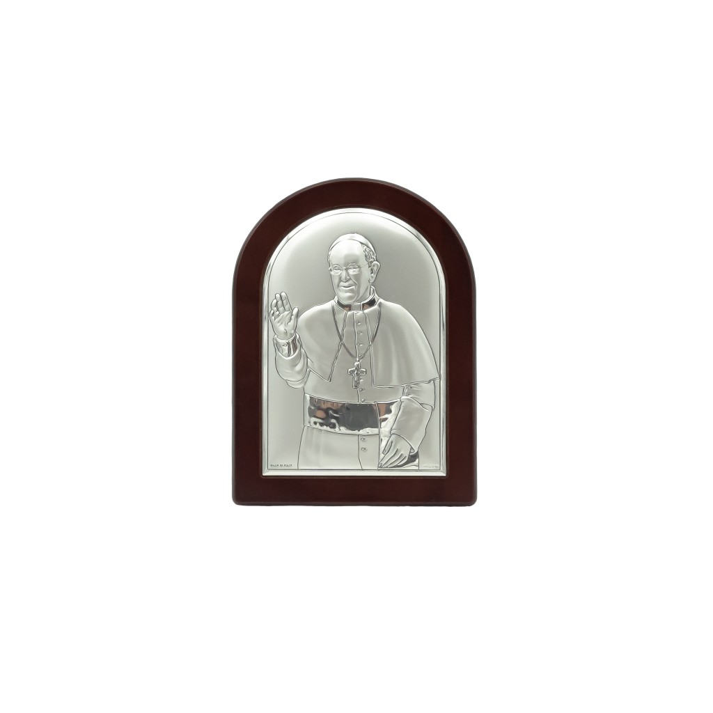 Placa  Bilaminado Papa Francisco 16*12cm 