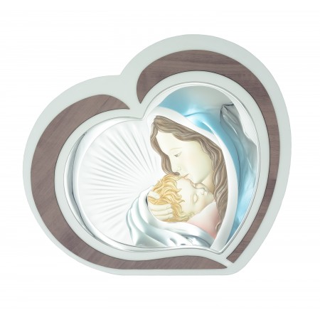 Placa Coração C/Amor Mãe Color. Bilaminado47x52cm Placa Coração C/Amor Mãe Color. Bilaminado47x52cm