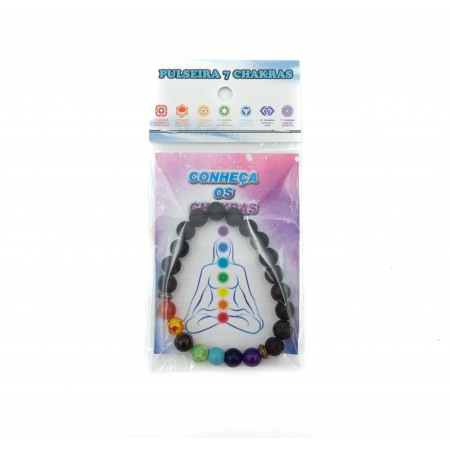 Pulseira dos Sete Chakras Pulseira dos Sete Chakras