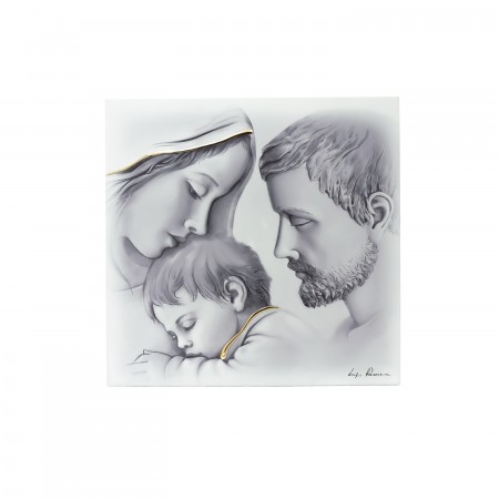 Quadro/Placa C/ Sagrada Família P/B 30x30cm Quadro/Placa C/ Sagrada Família P/B 30x30cm
