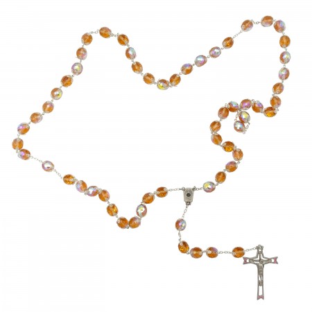 Terço Cristal Rosa anilhas 12mm Terço Cristal Rosa anilhas 12mm